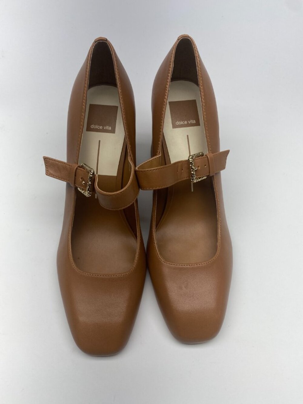 Dolce Vita Women's Lakota Mary Jane Caramel Heels Sz 10 - Picture 2 of 10